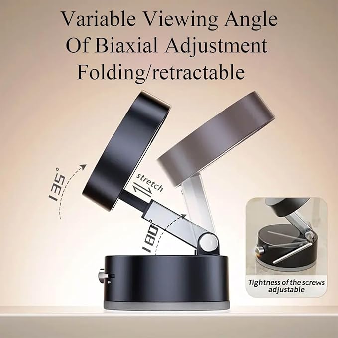 Universal Vacuum Suction Car Mount Holder – 360° Rotating Phone Stand for Dashboard & Windshield