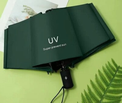 "Portable UV Protection Umbrella – Auto Open & Close, Wind Resistant"
