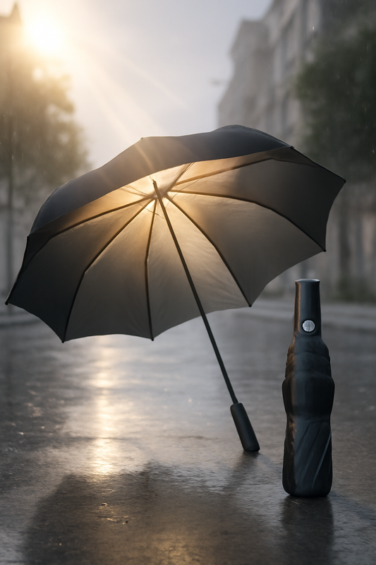 "Portable UV Protection Umbrella – Auto Open & Close, Wind Resistant"