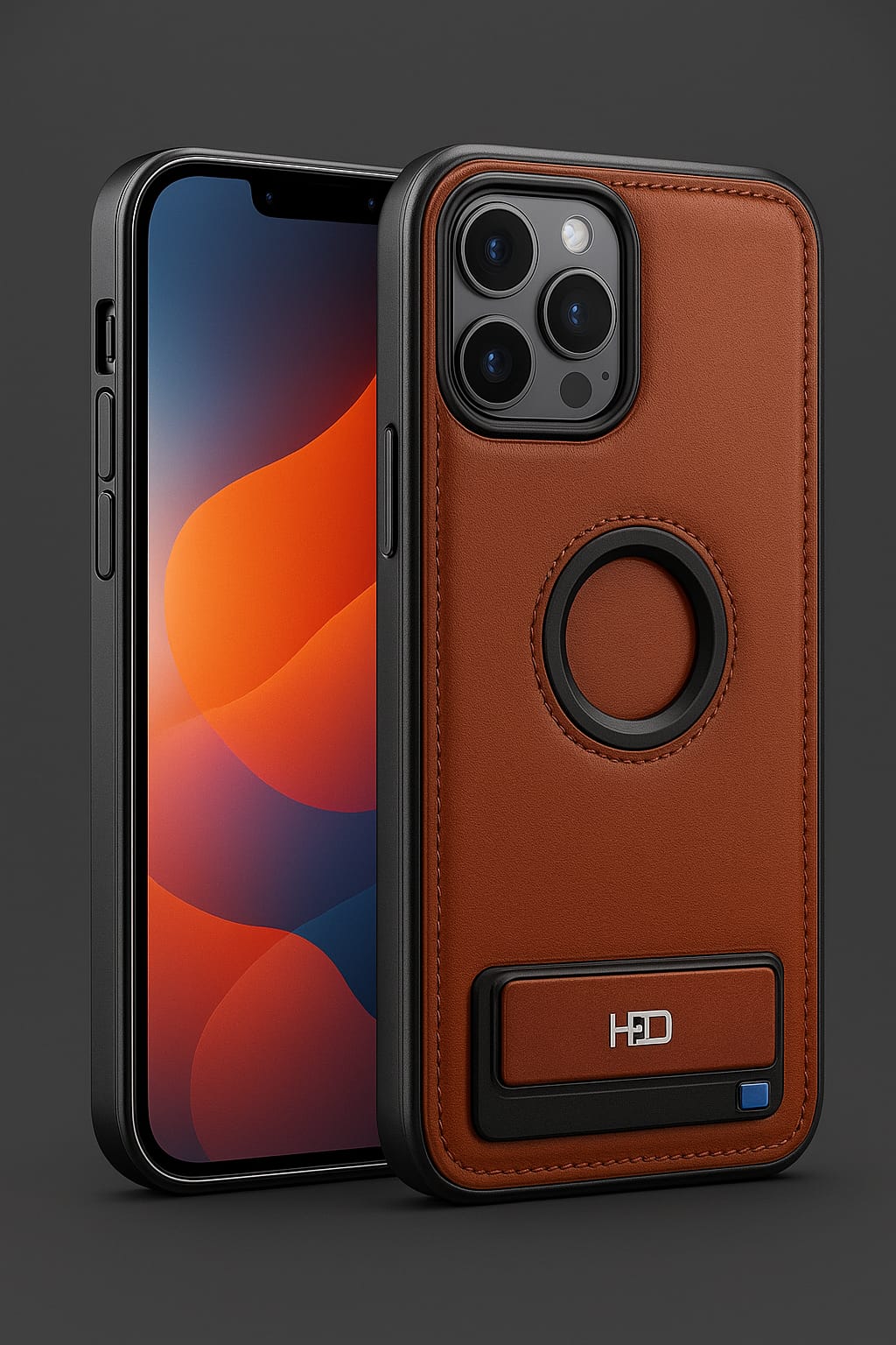 Premium Back Cover For IPHONE 15/14/13  With Stand